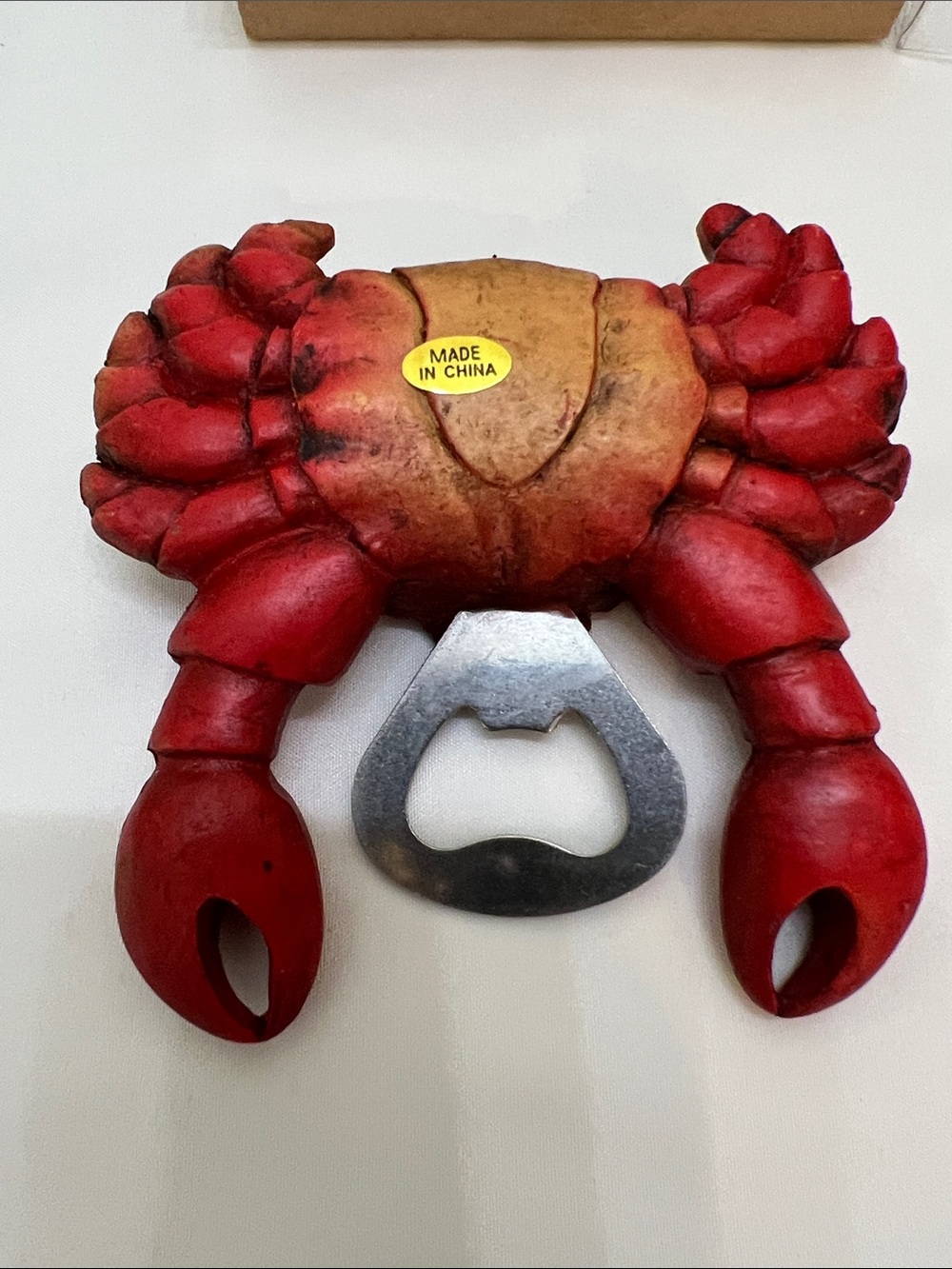 NWT Red Costal Crab Resin Bottle Opener Realistic Crab Shape - Picture 4 of 8